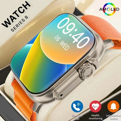 T900 Ultra 2 Smart Watch Men 49mm Series 8 2.3 "AMOLED Screen