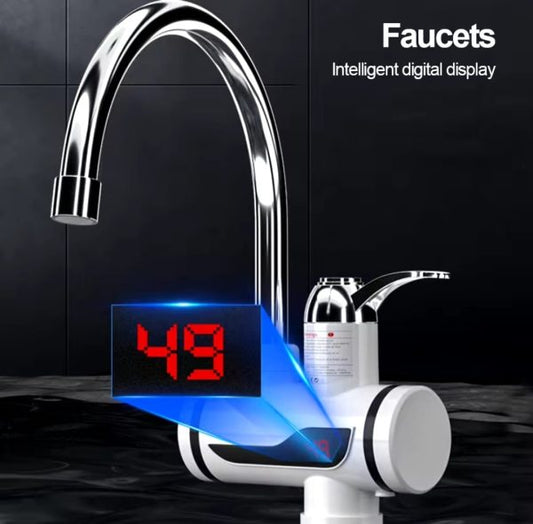 Electric Water Heating Faucet ,tap For Kitchens And Bathrooms | Display | Hot Water